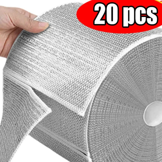 20/5pcs Reusable Wire Dishwashing Rags - Non-Scratch Multi purpose Cleaning Pads for Wet and Dry Dishcloths for Washing Dishes
