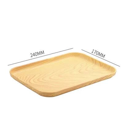 Nordic PP Pallet Plastic Tray Food Bread Pan Rectangular Storage Household Kitchen Supplies Hotel Service Tray Dessert