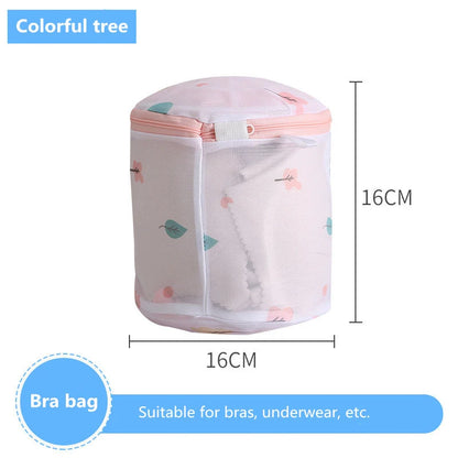 Laundry Bag Fine Mesh Cute Printted Washing Bags For Washing Machine Clothes Organizer Underwear Bra Clean Basket Multiple Sizes