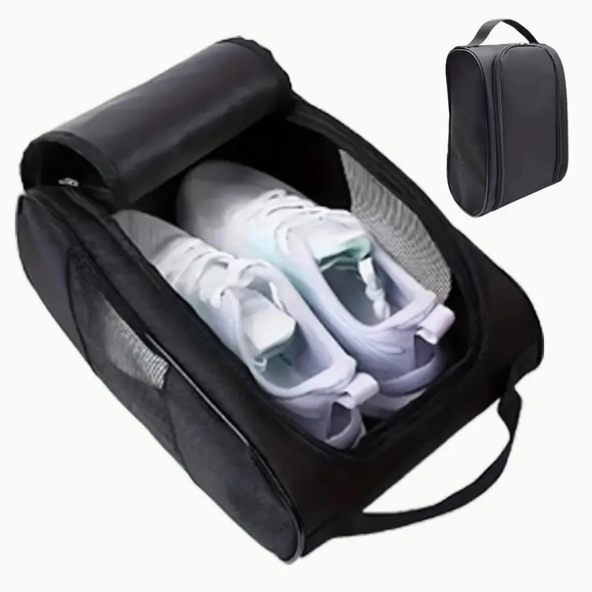 Portable Golf Shoe Bag Oxford Cloth Shoe Carrier Bags Breathable Lightweight Golf Handbag Dustproof Football Tennis Shoe Bag