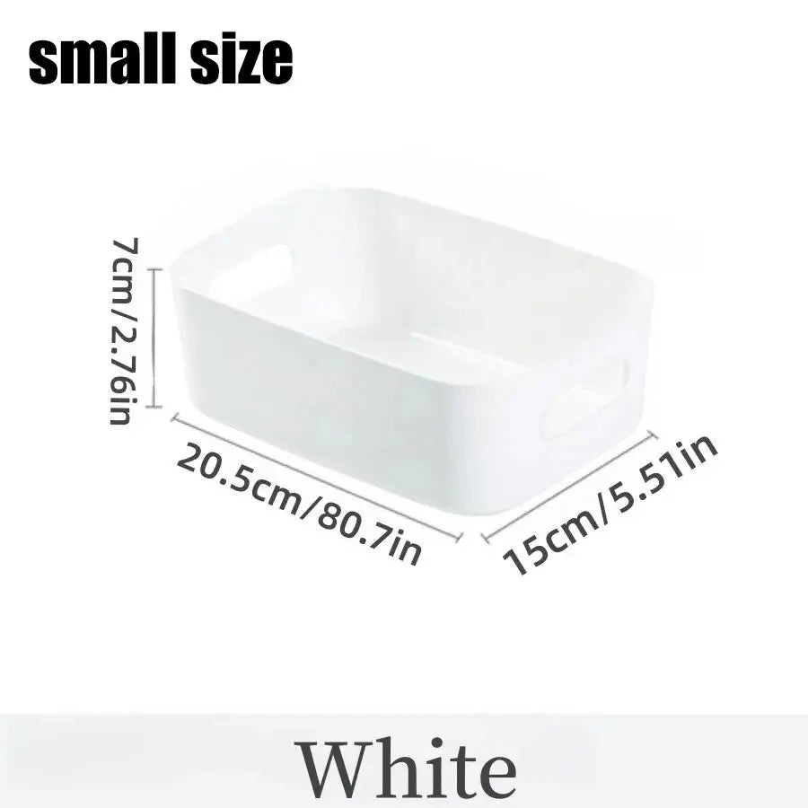 Storage Box Household Drawer Plastic Storage Desktop Storage Box Cosmetics Grocery Snack Storage Basket Kitchen