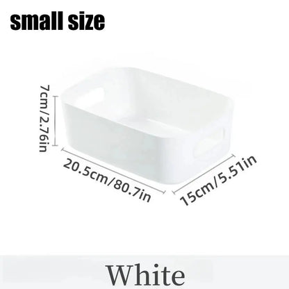 Storage Box Household Drawer Plastic Storage Desktop Storage Box Cosmetics Grocery Snack Storage Basket Kitchen