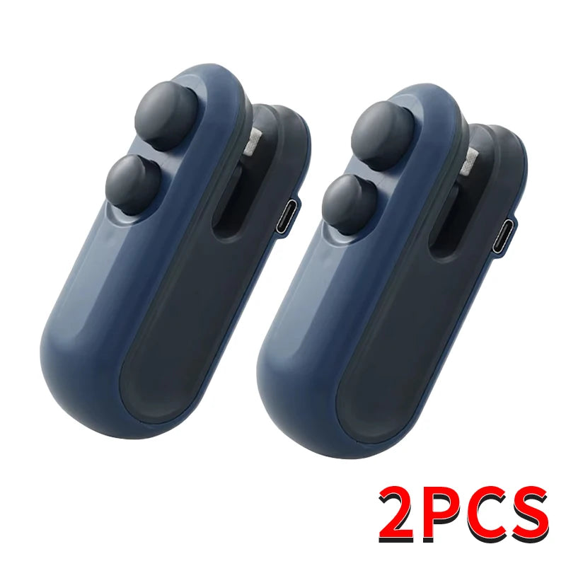 Mini Portable Sealing Machine, 2-in-1 Snack Household Rechargeable Sealing Machine, Vacuum Preservation Sealing Machine