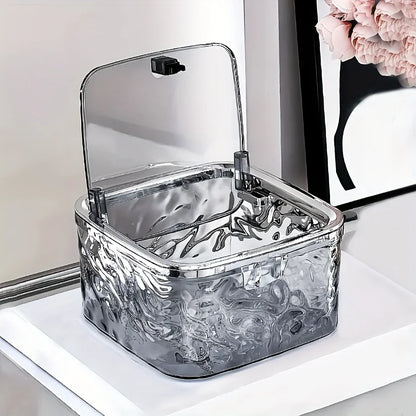 Hair Accessories Organizer Storage Box Clear Acrylic Hair Tie Organizer for Headband, Bows, Cotton Swab Organization, Bathroom