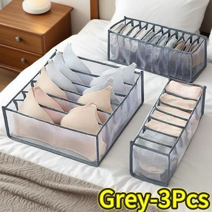 Clothes Organizer Jeans Storage Box Organizer Box Wardrobe Clothes Storage Boxes with Compartments Socks Underwears Bras Storage