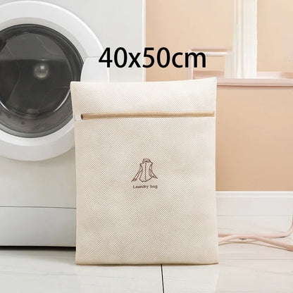 Embroidery Print Laundry Bag Set7Pcs Fine Mesh Washing Pouch for Delicates Household Clothes Cleaning Machine Washable Organizer