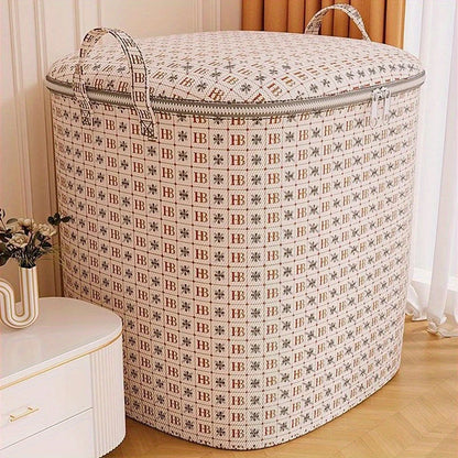 Home Storage Bag Large-Capacity Multifunctional Closet Organizers with Handle and Lids Moving Quilt Storage Basket