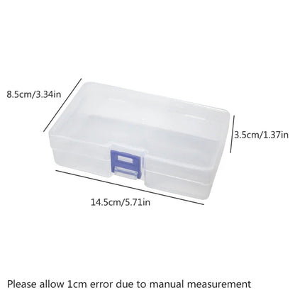 5 pcs Transparent Lockable Box Small Object Storage Box Fishing Gear Accessories Box Plastic Material