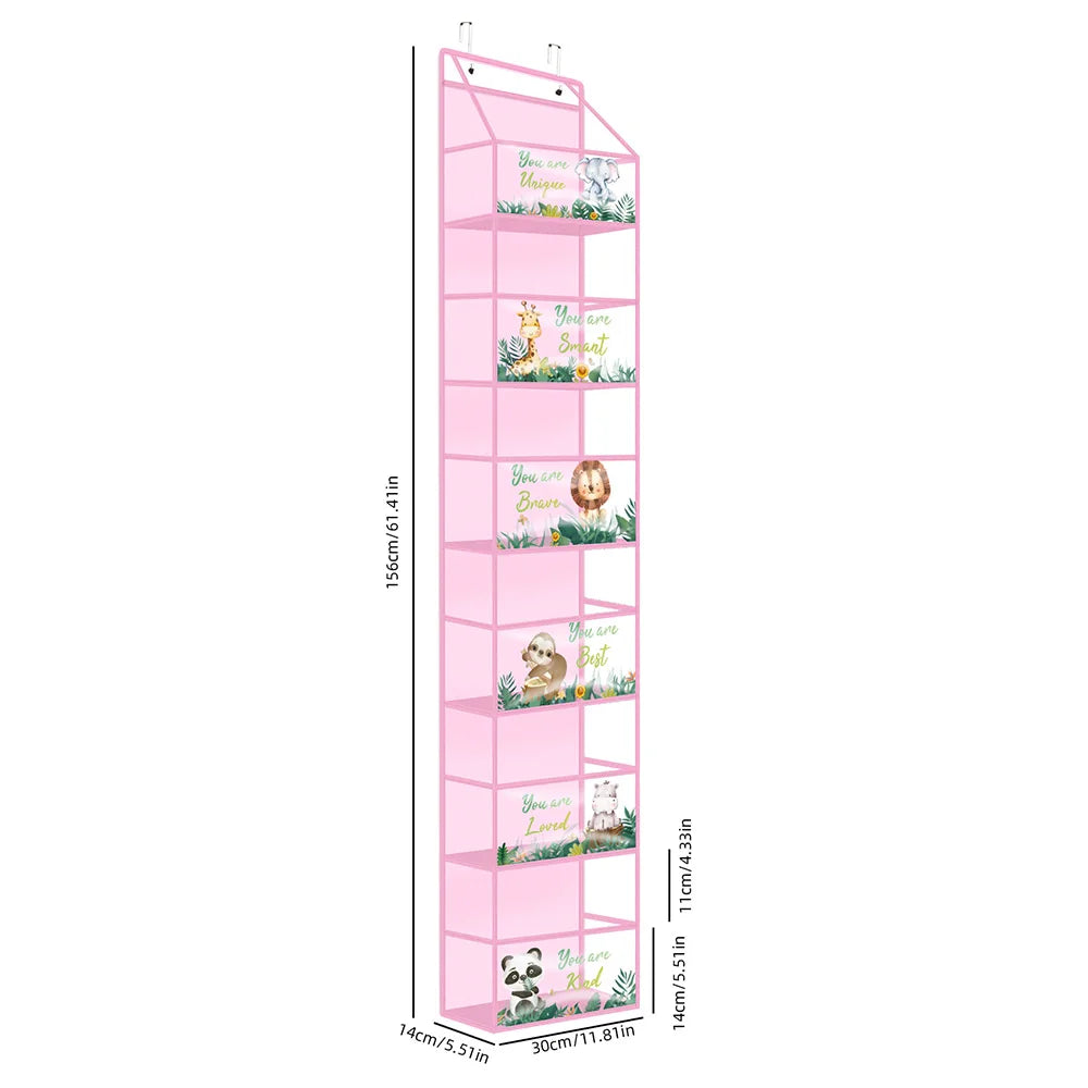 1pc 4 /6Layer Over The Door Hanging Organizer Cosmetics Wall Hanging Storage Organizerfor Nursery Bathroom Closet Bedroom Dorm