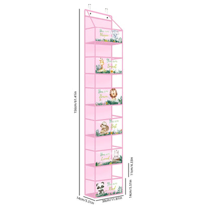 1pc 4 /6Layer Over The Door Hanging Organizer Cosmetics Wall Hanging Storage Organizerfor Nursery Bathroom Closet Bedroom Dorm