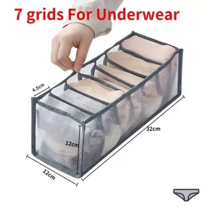 Clothes Organizer Jeans Storage Box Organizer Box Wardrobe Clothes Storage Boxes with Compartments Socks Underwears Bras Storage