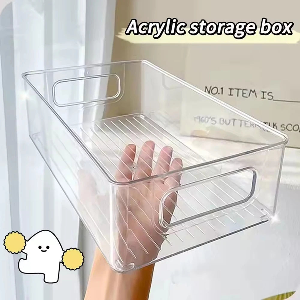 Desktop Storage Box, Cosmetics, Snacks, Transparent Basket, Skin Care Products, Facial Mask, Dormitory, Sundries, Storage Rack