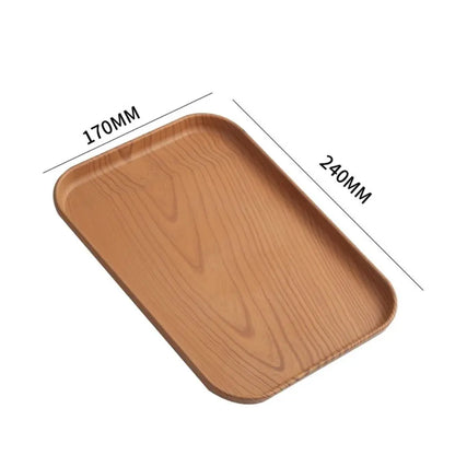 Nordic PP Pallet Plastic Tray Food Bread Pan Rectangular Storage Household Kitchen Supplies Hotel Service Tray Dessert