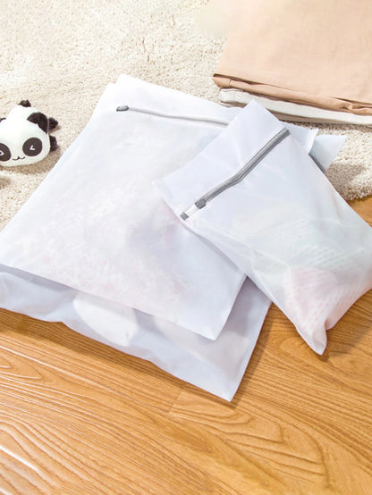 1Set Of 3 Zipper Purple Fine Mesh Three-Piece Set Of Classified Clothes Washing Machine Special Care Bag