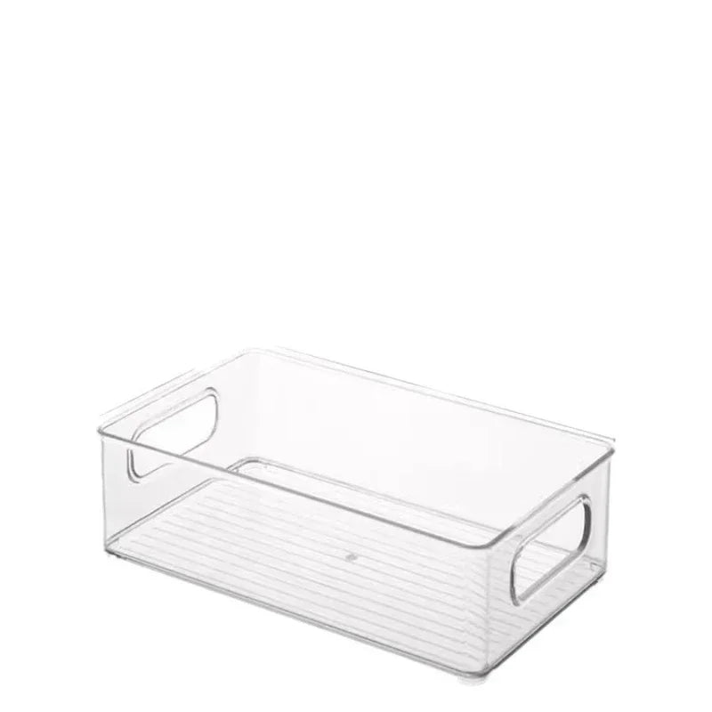 1piece Desktop Storage Box Plastic Acrylic Shelf Storage Basket Transparent Waterproof High Aesthetic ValueStackable Box