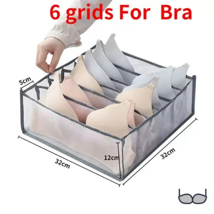 Clothes Organizer Jeans Storage Box Organizer Box Wardrobe Clothes Storage Boxes with Compartments Socks Underwears Bras Storage