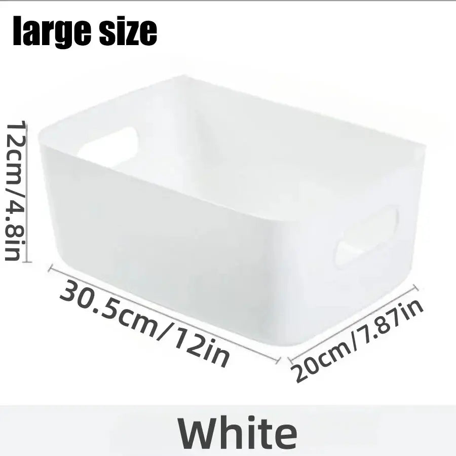 Storage Box Household Drawer Plastic Storage Desktop Storage Box Cosmetics Grocery Snack Storage Basket Kitchen