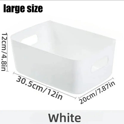 Storage Box Household Drawer Plastic Storage Desktop Storage Box Cosmetics Grocery Snack Storage Basket Kitchen