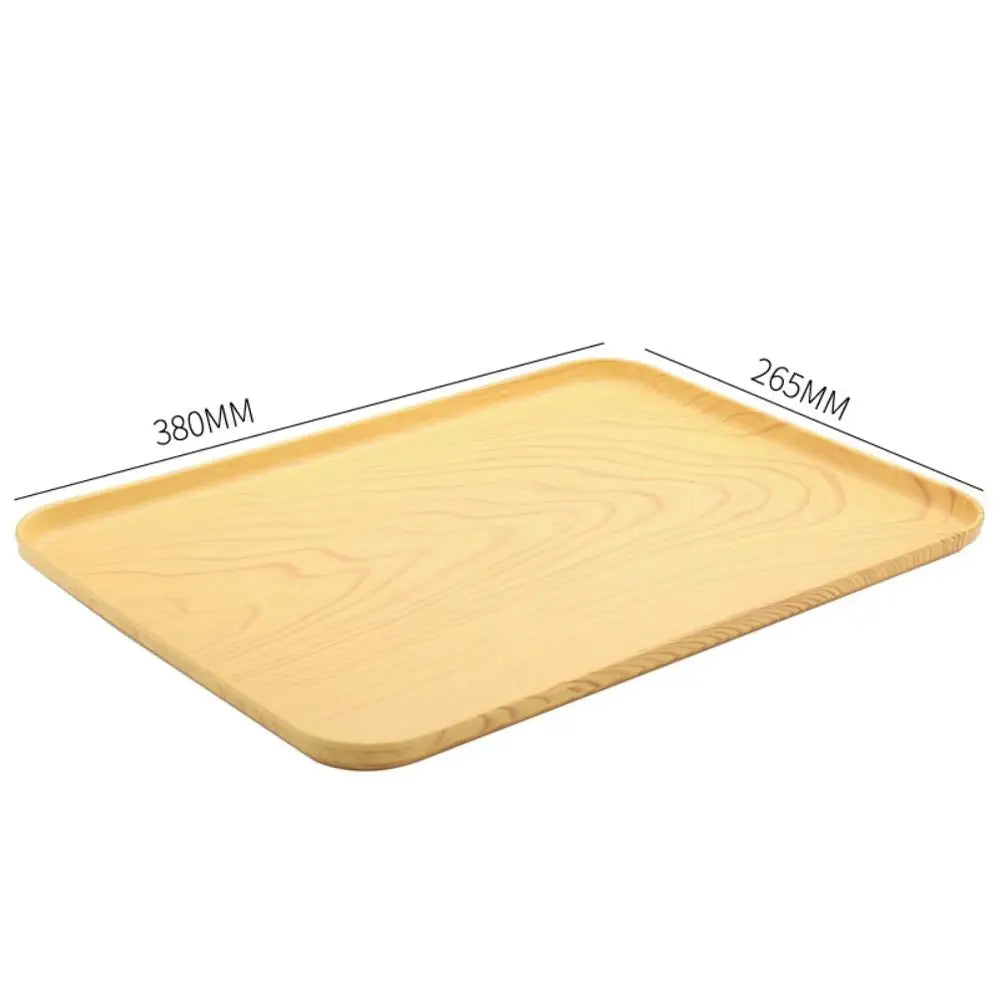 Nordic PP Pallet Plastic Tray Food Bread Pan Rectangular Storage Household Kitchen Supplies Hotel Service Tray Dessert
