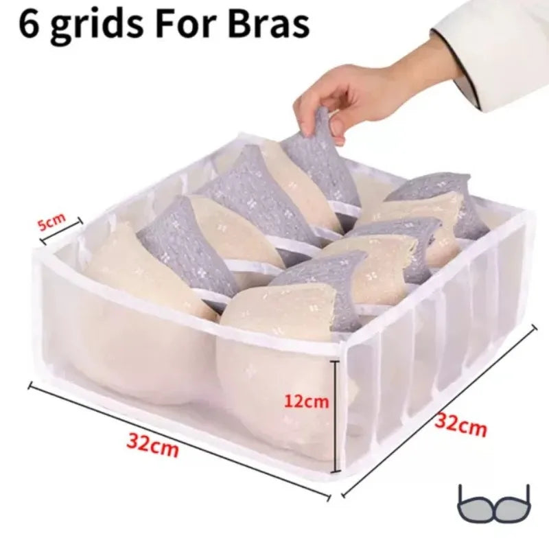 Clothes Organizer Jeans Storage Box Organizer Box Wardrobe Clothes Storage Boxes with Compartments Socks Underwears Bras Storage