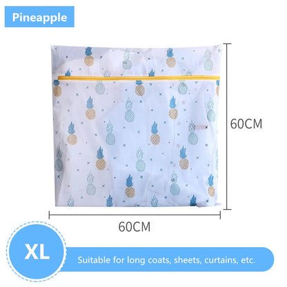 Laundry Bag Fine Mesh Cute Printted Washing Bags For Washing Machine Clothes Organizer Underwear Bra Clean Basket Multiple Sizes