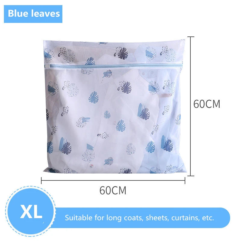 Laundry Bag Fine Mesh Cute Printted Washing Bags For Washing Machine Clothes Organizer Underwear Bra Clean Basket Multiple Sizes