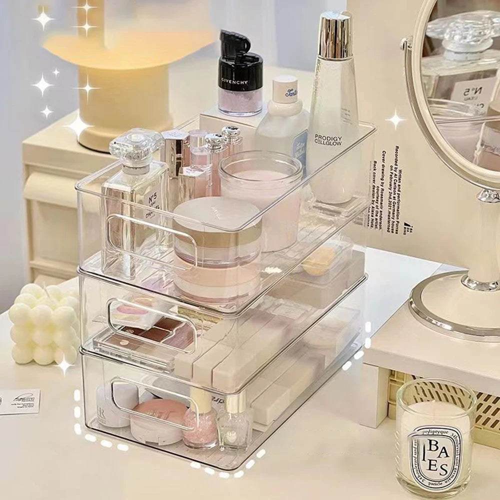 Desktop Storage Box, Cosmetics, Snacks, Transparent Basket, Skin Care Products, Facial Mask, Dormitory, Sundries, Storage Rack