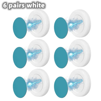 Magnetic Hooks Wall Mount Strong Magnet Remote Control Invisible Holder Keys Fridge Sticker Storage Hooks Home Organizer Hooks