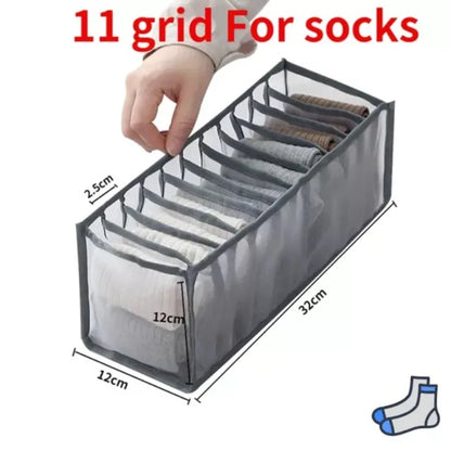 Clothes Organizer Jeans Storage Box Organizer Box Wardrobe Clothes Storage Boxes with Compartments Socks Underwears Bras Storage