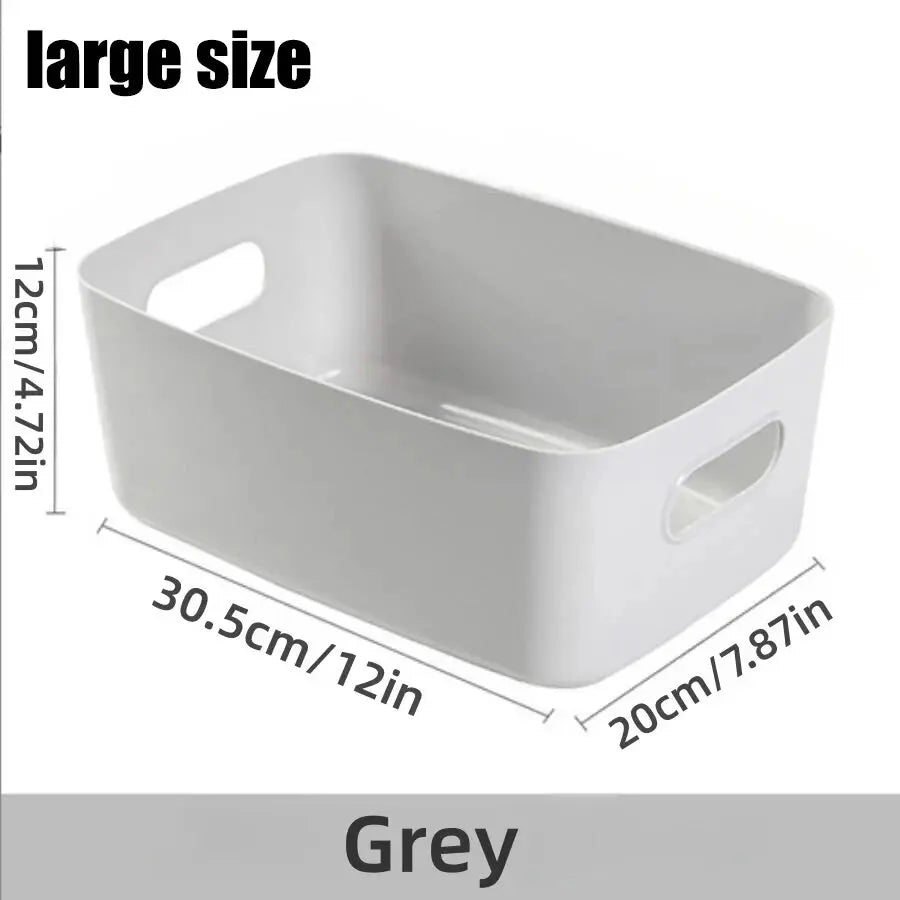 Storage Box Household Drawer Plastic Storage Desktop Storage Box Cosmetics Grocery Snack Storage Basket Kitchen