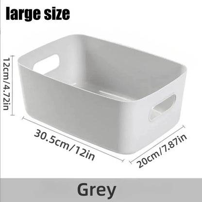Storage Box Household Drawer Plastic Storage Desktop Storage Box Cosmetics Grocery Snack Storage Basket Kitchen
