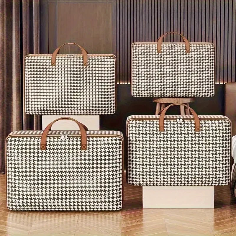 2025 New Storage Bag Quilt Storage Bag Large Capacity Portable Household Clothes Organizer With Handles Dustproof Foldable