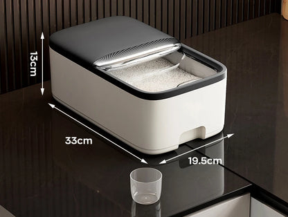 10KG Rice Storage Box Home with Lid Insect Proof Moisture Proof Rice Box Grain Sealed Jar Kitchen Container Storing Dry Grain