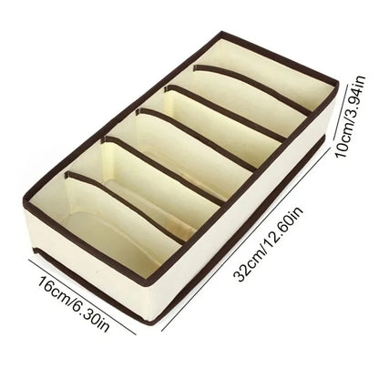 4Pcs/set Organizer For Underwear Socks Bra Pants Scarf Tie Storage Box Jeans Clothing Organization Dividers For Drawers