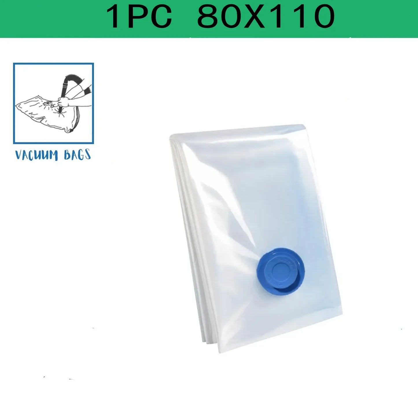 Vacuum Storage Bags Vacuum Seal Bag Space Saving Bags for Comforters Clothes Pillow Bedding Blanket Storage