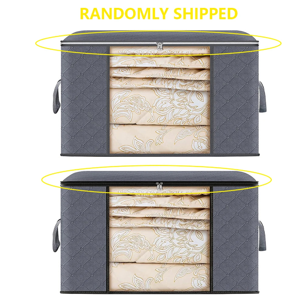 Large Capacity Clothes Storage Bag Foldable Blanket Storage Containers for Organizing Bedroom Closet