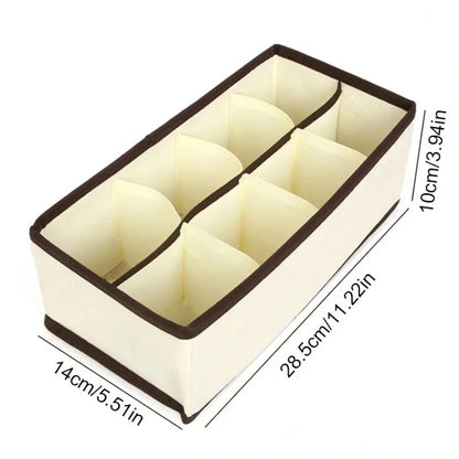 4Pcs/set Organizer For Underwear Socks Bra Pants Scarf Tie Storage Box Jeans Clothing Organization Dividers For Drawers