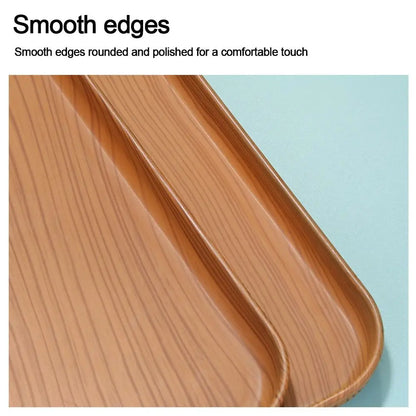 Nordic PP Pallet Plastic Tray Food Bread Pan Rectangular Storage Household Kitchen Supplies Hotel Service Tray Dessert