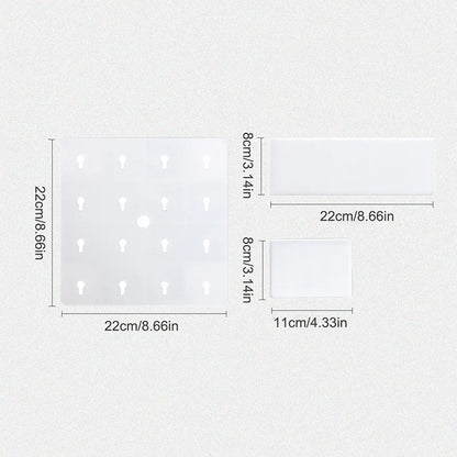 1PC/2PCS/4PCS Wall Perforation-free Plastic Shelving Bathroom Wall Wall Hanging Student Bedroom Dormitory Headboard Hole