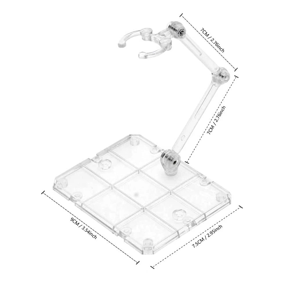 5/10/20/30/50pcs Clear Action Figure Stand,Display Holder Base Doll Model Figure Support Stand For Hg Shf Rg Sd Gundam 1/144 Toy