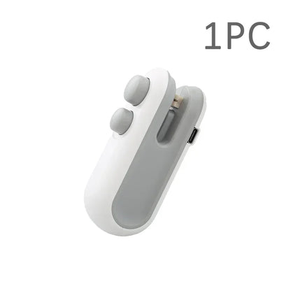 Mini Portable Sealing Machine, 2-in-1 Snack Household Rechargeable Sealing Machine, Vacuum Preservation Sealing Machine
