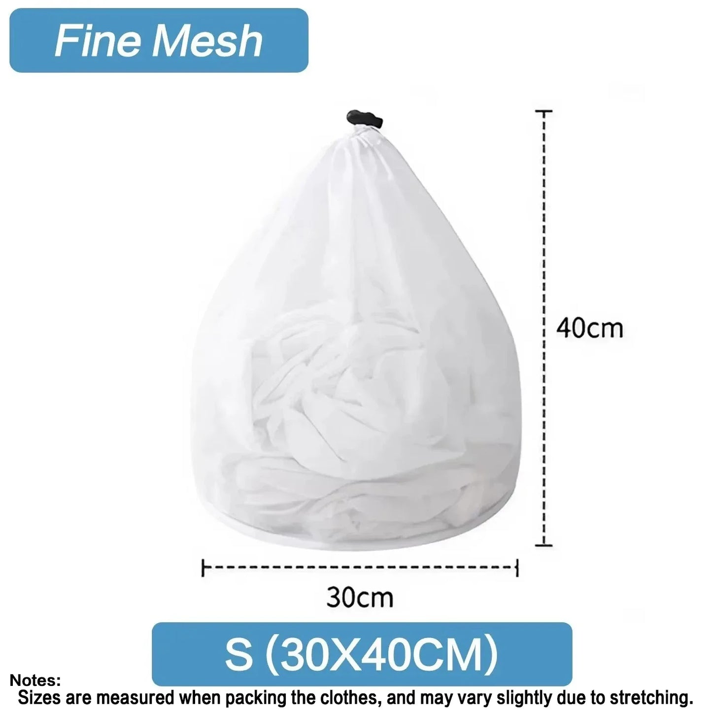 1PC Drawstring Laundry Bag Large Capacity 4 Size Fine Mesh Coarse Mesh Wash Bag For Clothes Jeans Blankets Durable Washing Net