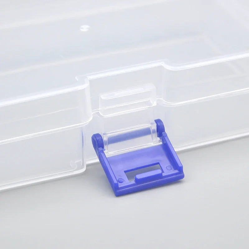 5 pcs Transparent Lockable Box Small Object Storage Box Fishing Gear Accessories Box Plastic Material