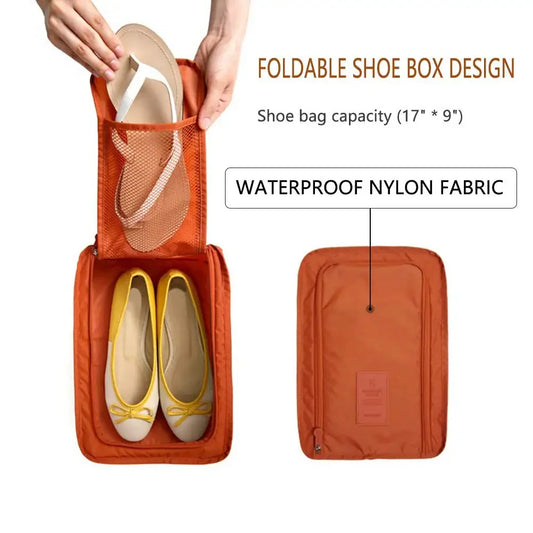 5/1pcs Portable Folding Small Shoe Bag Travel Storage Bag Shoe Storage Bag Multifunctional Waterproof Beach Travel Shoe Bag
