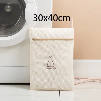 Embroidery Print Laundry Bag Set7Pcs Fine Mesh Washing Pouch for Delicates Household Clothes Cleaning Machine Washable Organizer