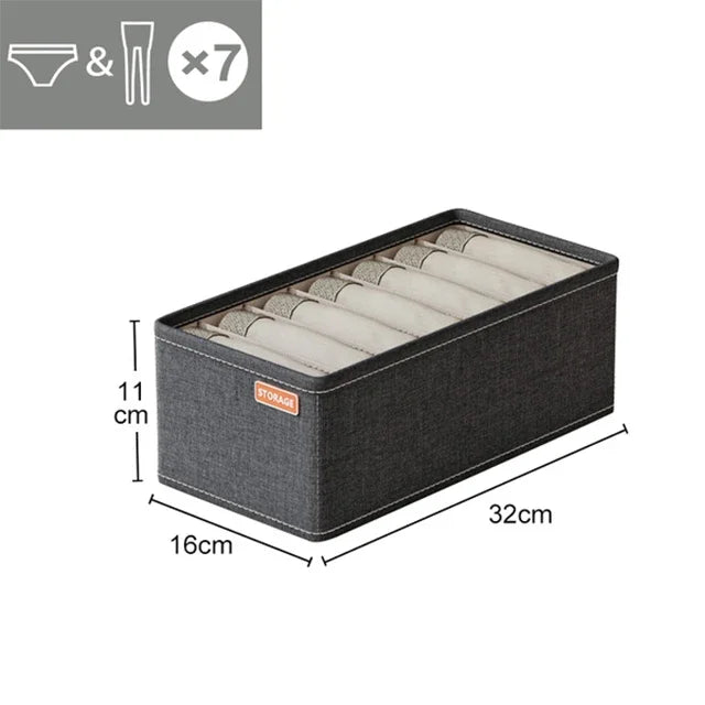 2pcUnderwear Organizers Socks Bra Storage Box Cabinet Drawer Organizer Storage Clothes Arrange Household Classified Storage Case