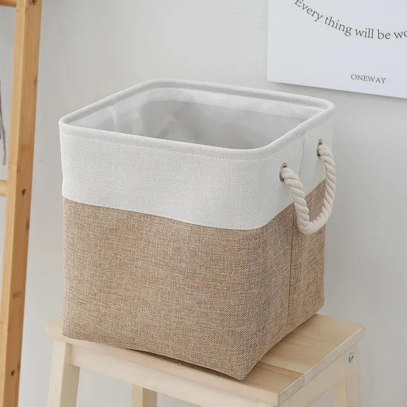 Home Supplies Sundries Sorting Basket Folding Linen Organizer Box Underwear Socks Baby Toys Storage Basket