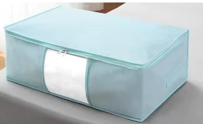 Clothes Storage Bag Wardrobe Closet Organizer Foldable Bag for Storag Non-Woven Pillow Quilt Blanket Bag Home Organizer